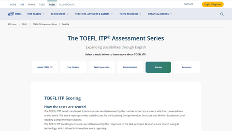 TOEFL ITP® Test Level 1 Score Descriptors 