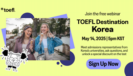 TOEFL Destination: Korea