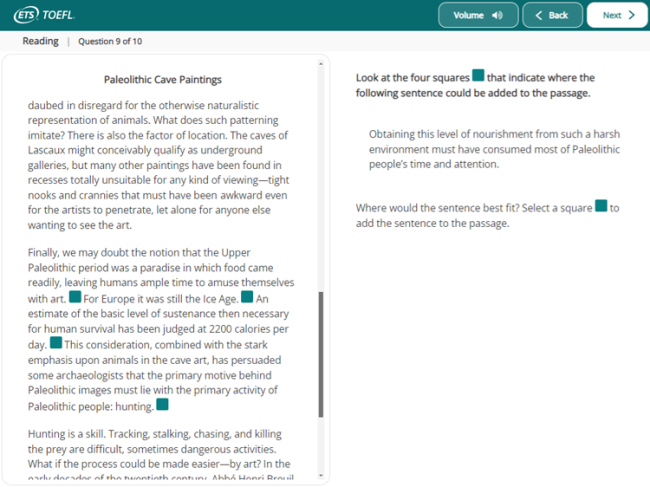 Sample the TOEFL iBT Test Reading