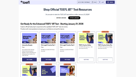 Shop Official TOEFL iBT® Test Resources