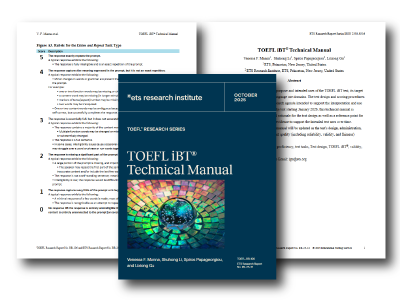 TOEFL iBT Technical Manual