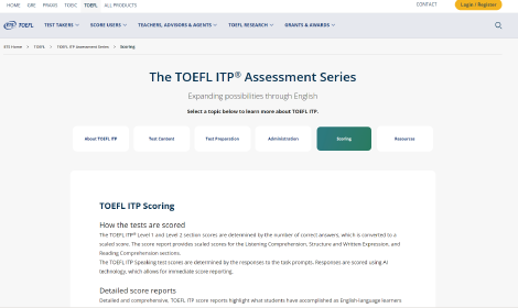 TOEFL ITP® Test Level 1 Score Descriptors 