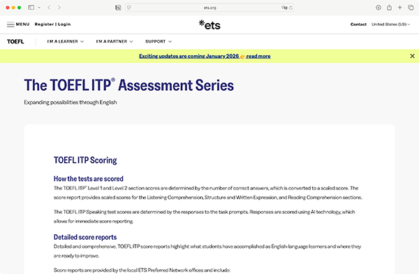 TOEFL ITP® Test Level 1 Score Descriptors 